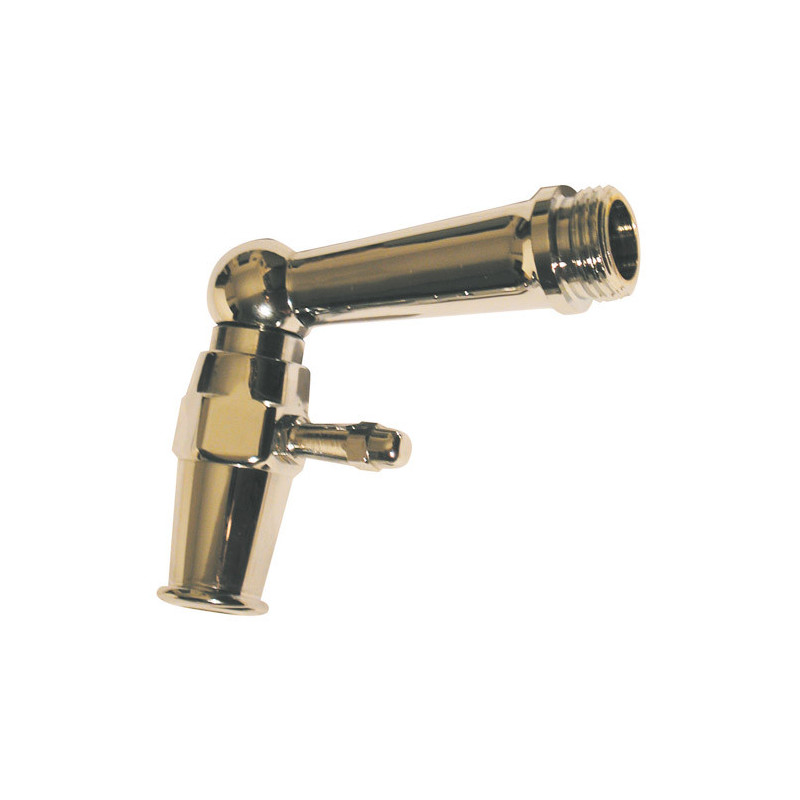 válvula laton cromado 1/4 torno