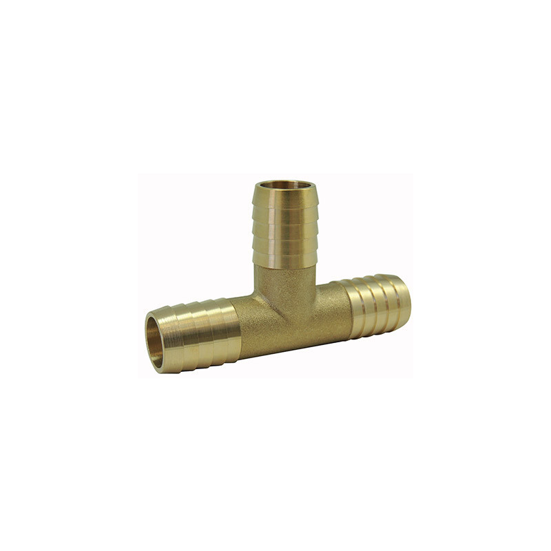 Brass tee hose fitting