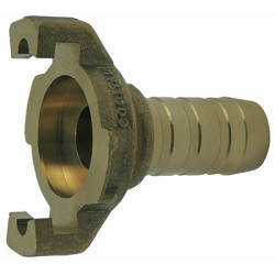 Hose connection with collar...