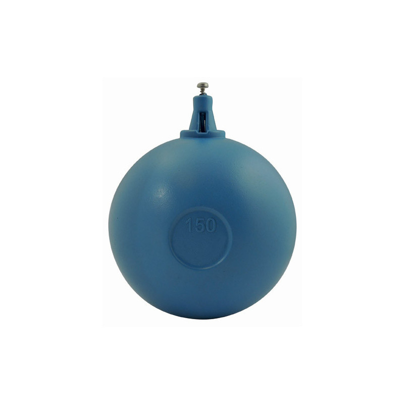 Plastic ball for float valve with flat bar