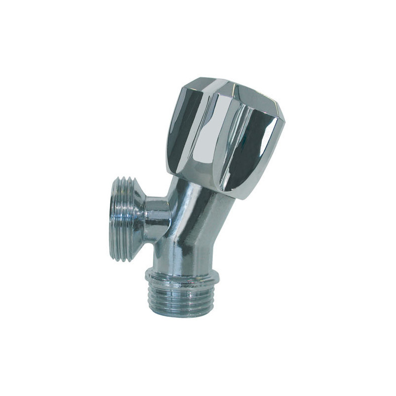 Oblique tap- chrome plated brass