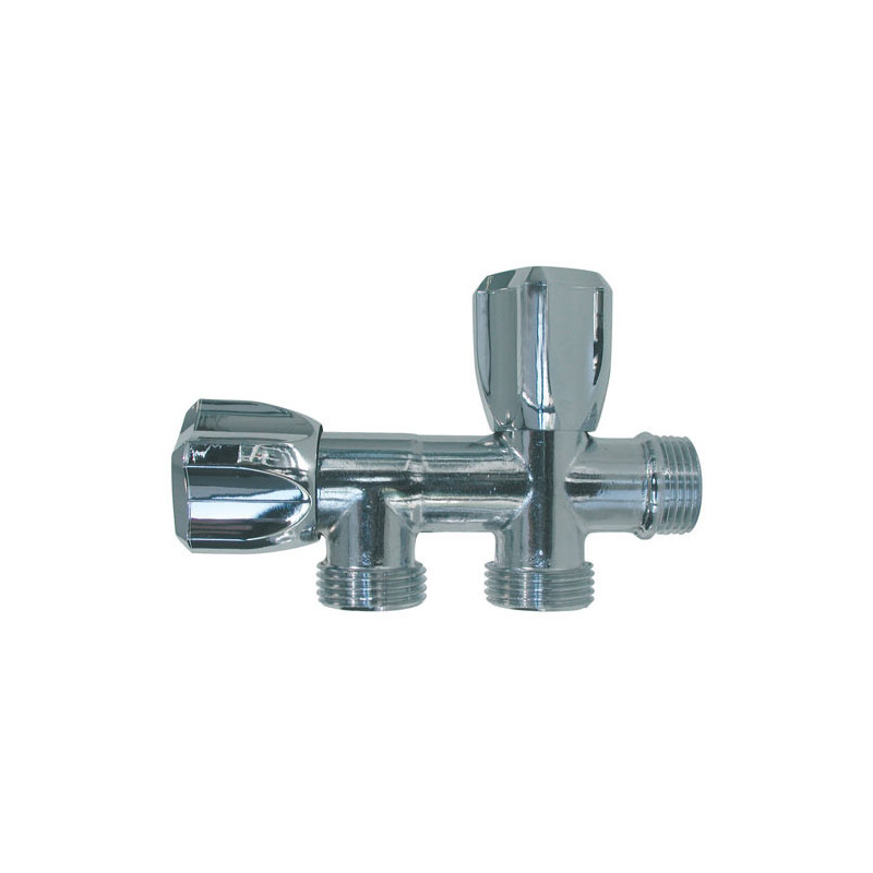 Robinet double pour machine à laver