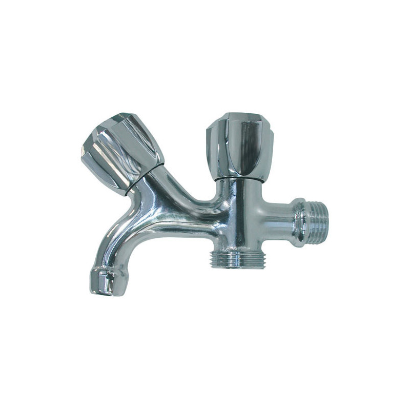 Dual use tap-chrome plated brass