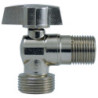 Angle ball valve -nickel plated brass