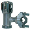 Self-drilling angle tap-for copper pipe  Ø 16-chrome plated brass