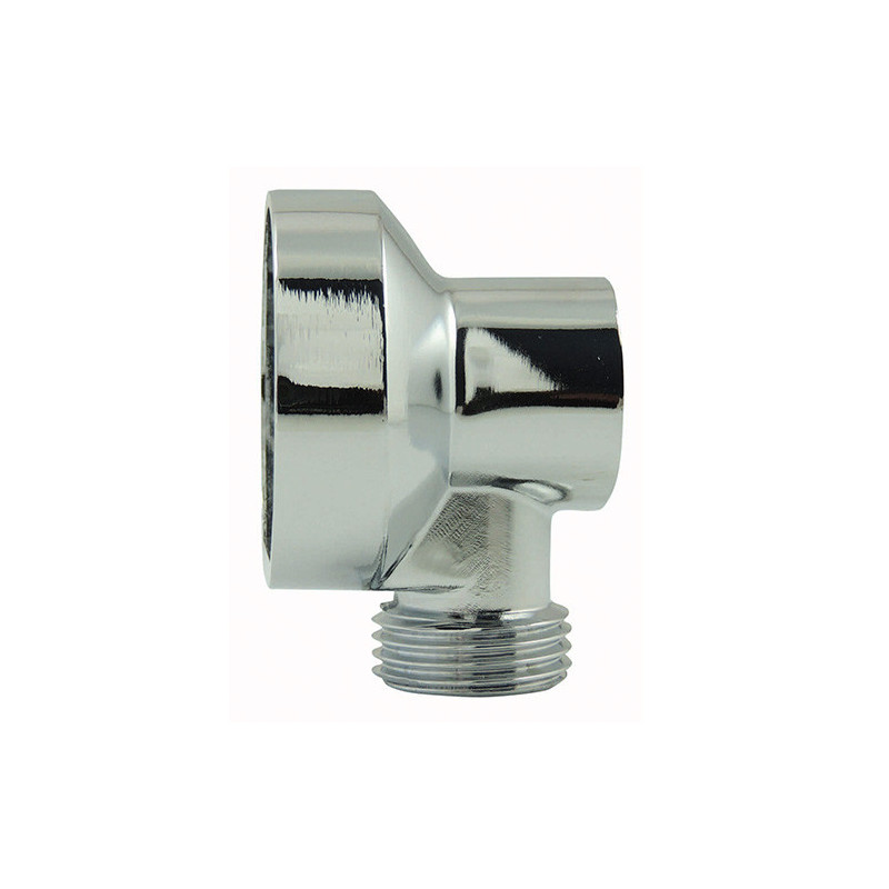 Raised wall plate without nut - chrome plated brass