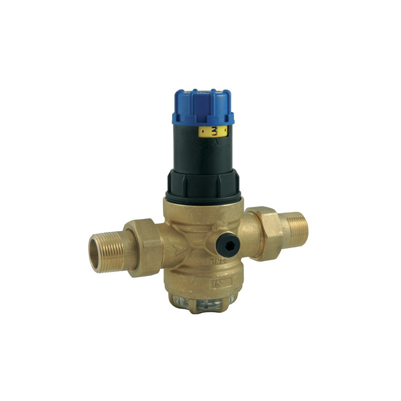 Diaphragm pressure reducing valves with integrated strainer PN30