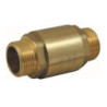 M/M  brass spring check valve with polymer disc