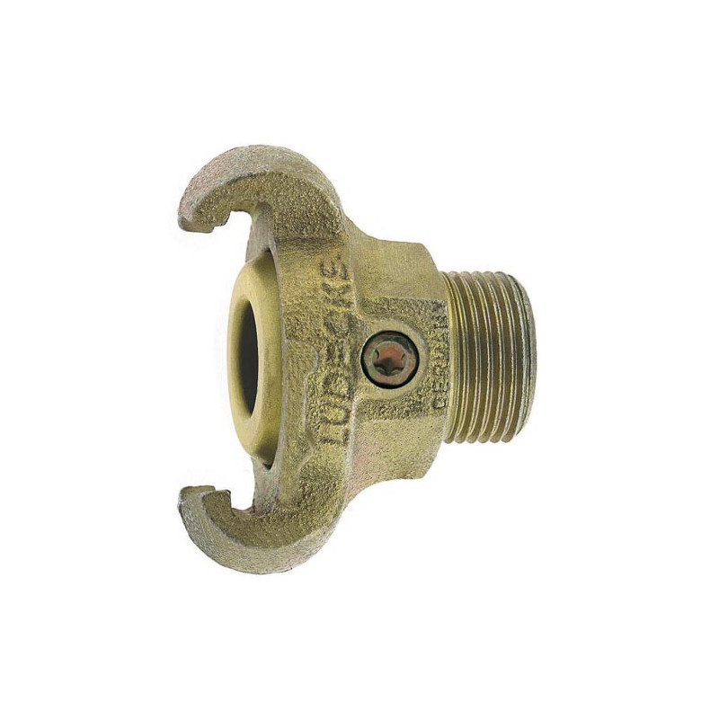 Racor Macho garra, paso total junta laton