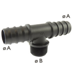 Té 90° avec derivation...