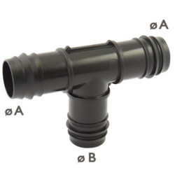 Té 90° - raccords cannelés...