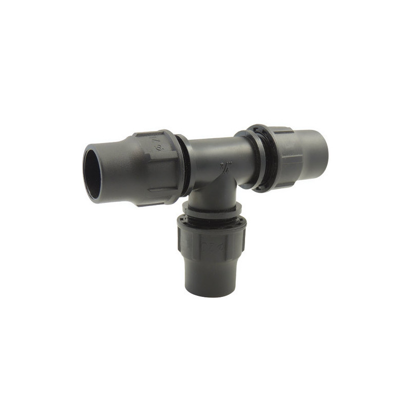 90° equal tee - watering & drip irrigation couplings - quick lock