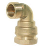 Compression fitting for polyethylene pipes - Male elbow