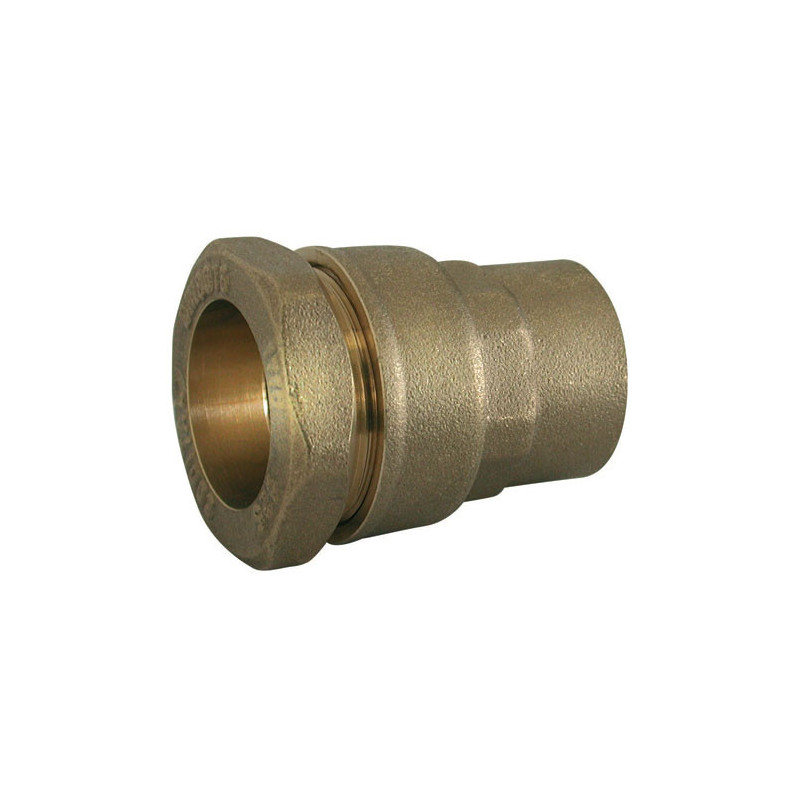 Female straight fitting for polyethylene pipes