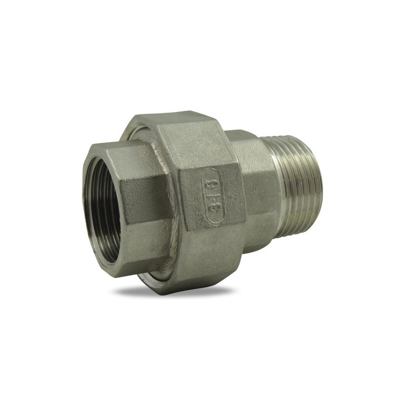 Union asiento conico Macho/Hembra