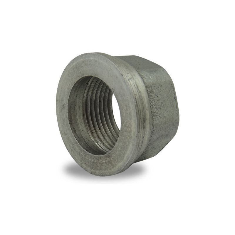 Female threaded end for flat seat union, black