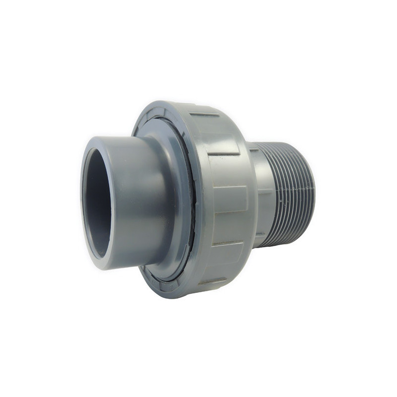 Union 3 piezas - tuerca libre