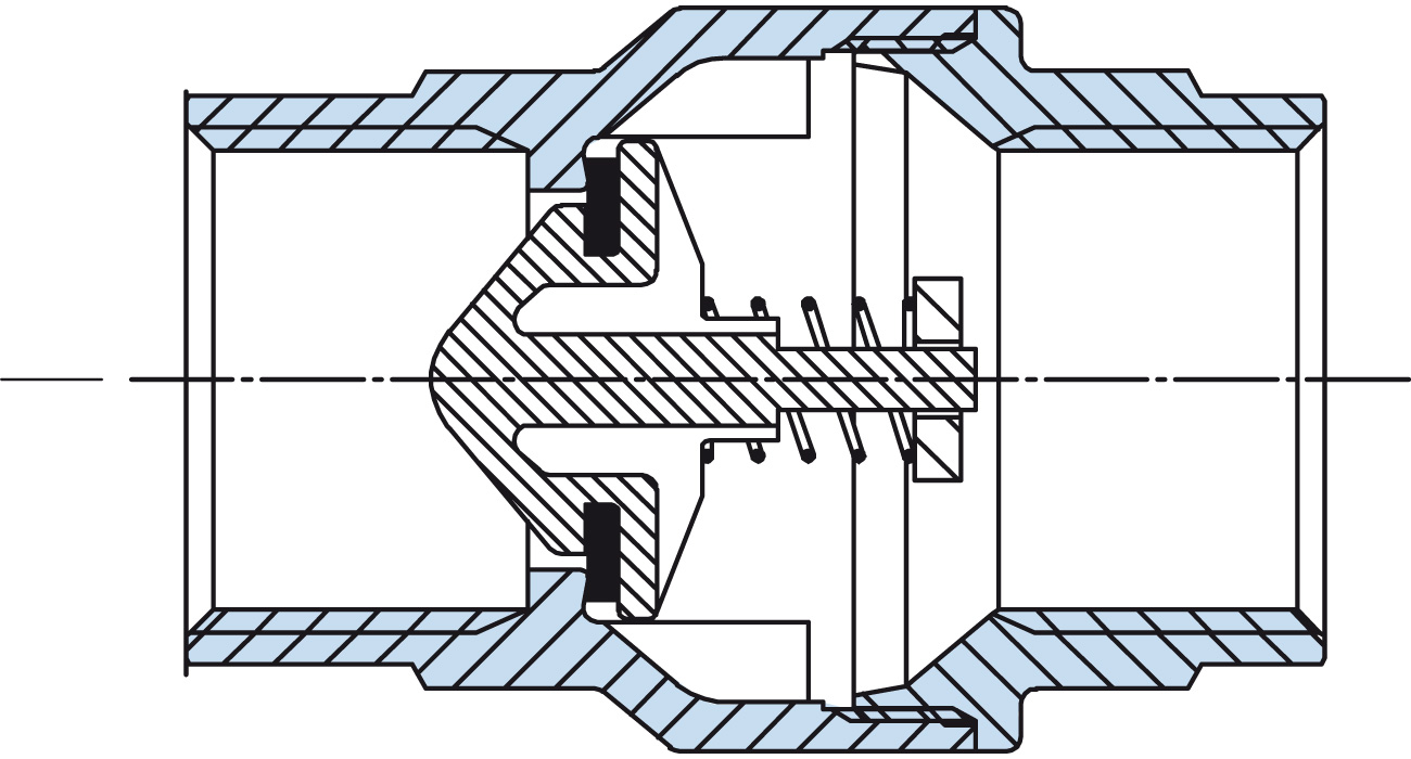 Clapet "EUROBLOCK" retenue toutes positions laiton - joint NBR