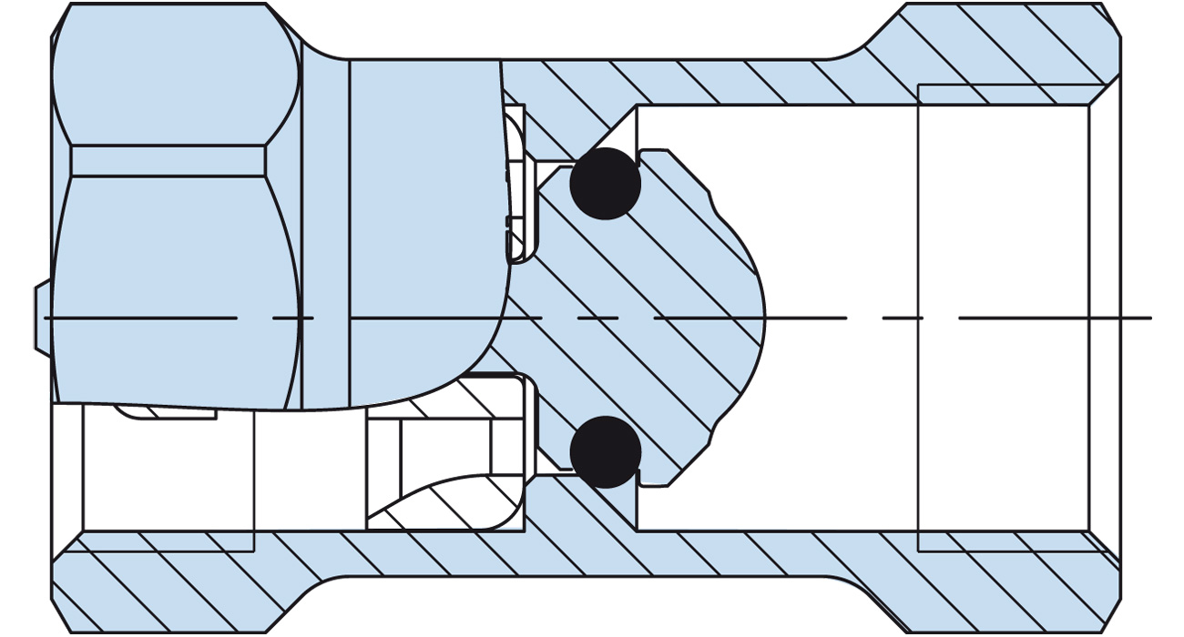 Brass spring check valve ``block``